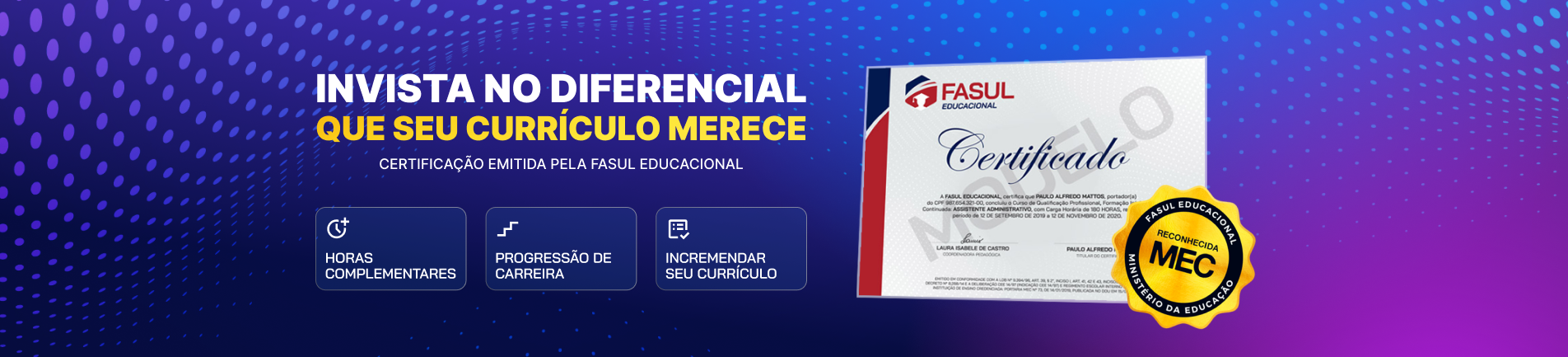 Invista no diferencial que seu currículo merece